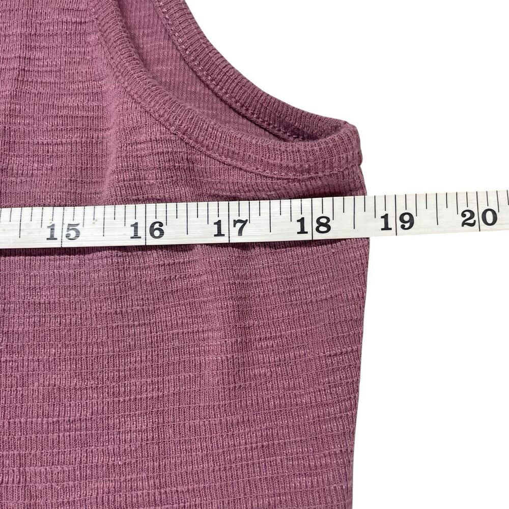 Frye Button Front Midi Tank Dress with Pockets Women's Size XL Mauve Pink Boho - Picture 12 of 15
